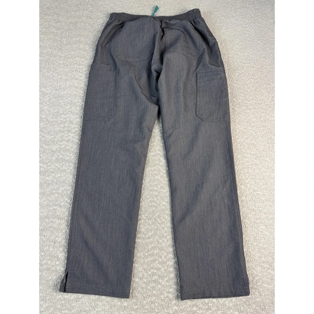 FIGS Scrub Pants Womens Small Gray Technical Collection Drawstring Cargo Medical